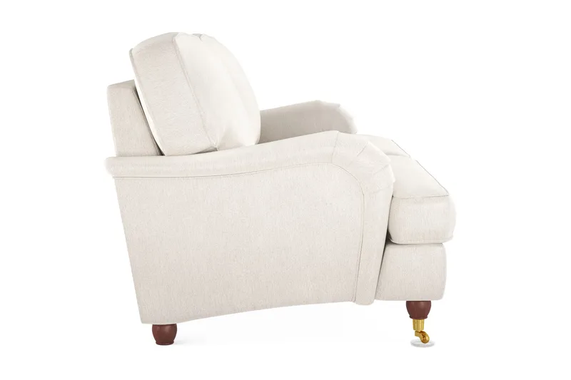 Howard Lyx 3-istuttava Samettisohva - Kermanvalkoinen - Huonekalut - Sohva - Howard-sohvat