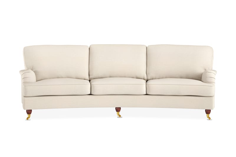 Howard Lyx 4-istuttava Kaareva Kangassohva - Beige - Huonekalut - Sohva - Howard-sohvat