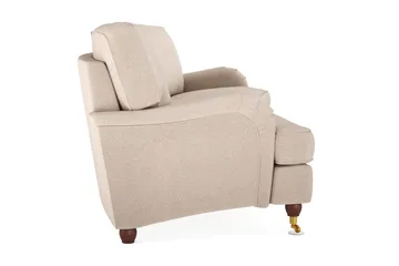 Howard Lyx 4-istuttava Kaareva Kangassohva - Beige - Huonekalut - Sohva - Howard-sohvat