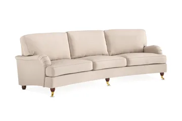 Howard Lyx 4-istuttava Kaareva Kangassohva - Beige - Huonekalut - Sohva - Howard-sohvat