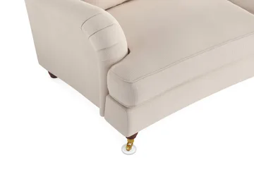 Howard Lyx 4-istuttava Kaareva Manchestersohva - Beige - Huonekalut - Sohva - Howard-sohvat