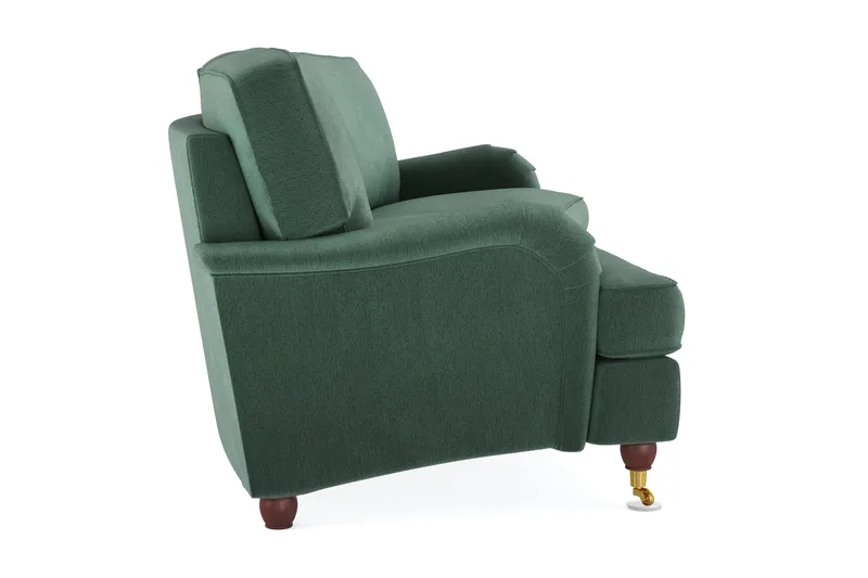 Howard Lyx 4-istuttava Kaareva Samettisohva - Tummanvihreä - Huonekalut - Sohva - Howard-sohvat