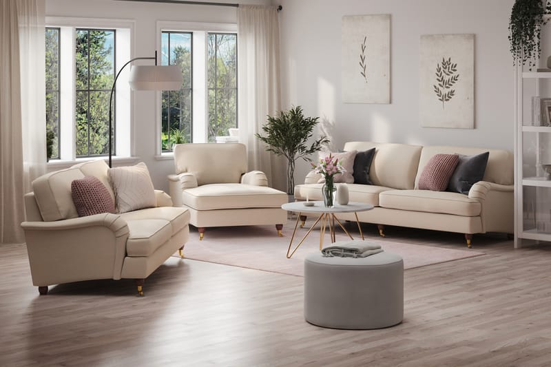 Howard Lyx 4-istuttava Kangassohva - Beige - Huonekalut - Sohva - Howard-sohvat