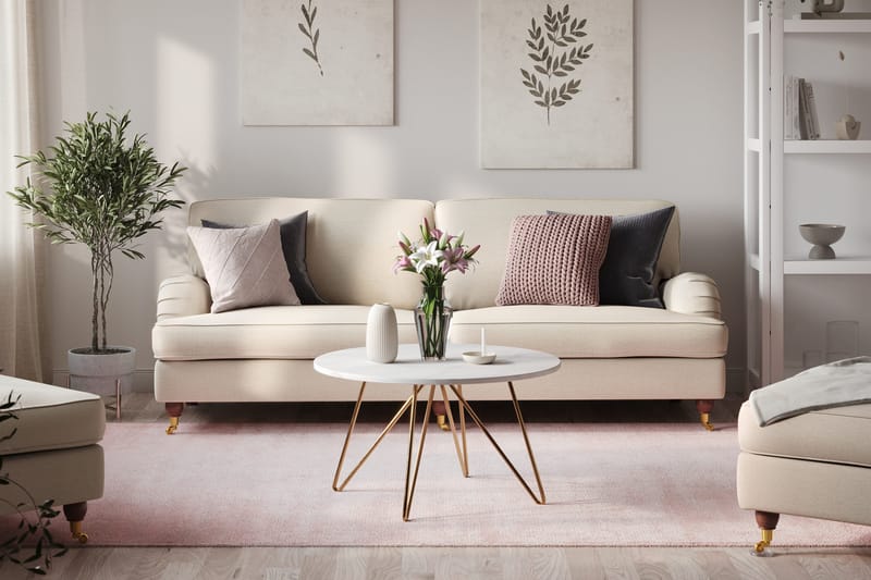 Howard Lyx 4-istuttava Kangassohva - Beige - Huonekalut - Sohva - Howard-sohvat