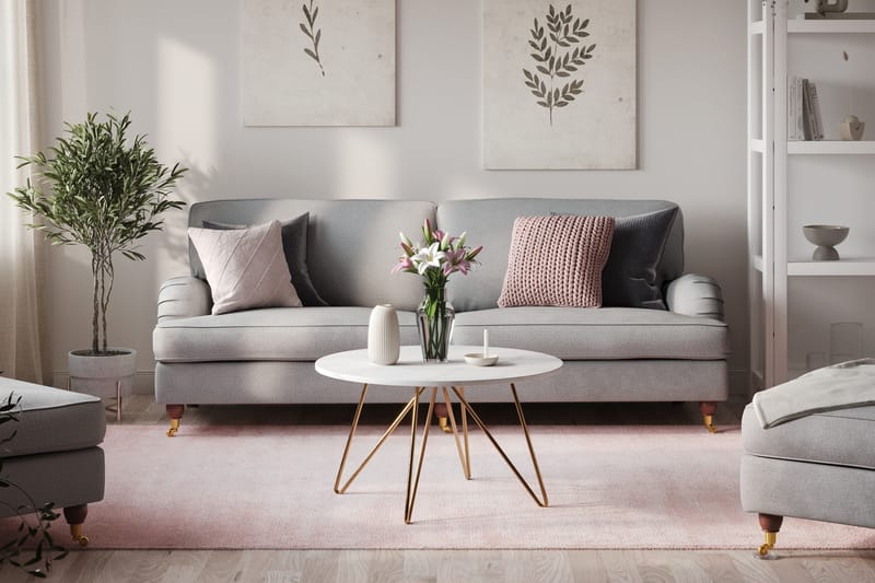 Howard Lyx 4-istuttava Kangassohva - Vaaleanharmaa - Huonekalut - Sohva - Howard-sohvat