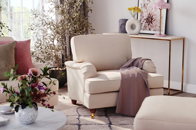 Howard Lyx 4-istuttava Manchestersohva - Beige - Huonekalut - Sohva - Howard-sohvat