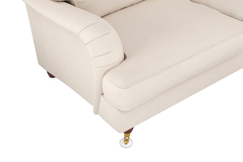 Howard Lyx 6-istuttava Oikeakätinen L-muotoinen Kulmasohva Manchester - Beige - Huonekalut - Sohva - Howard-sohvat