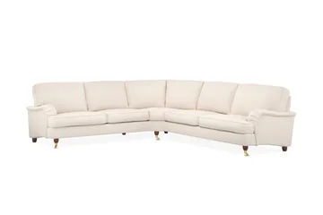 Howard Lyx 6-istuttava Oikeakätinen L-muotoinen Kulmasohva Manchester - Beige - Huonekalut - Sohva - Howard-sohvat