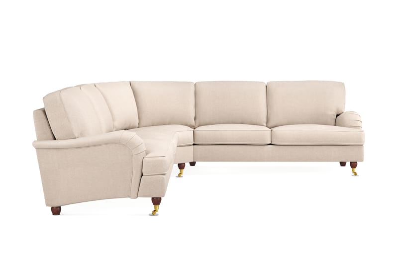 Howard Lyx 6-istuttava Vasenkätinen L-muotoinen Kulmasohva Kangas - Beige - Huonekalut - Sohva - Howard-sohvat