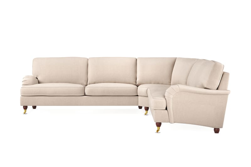 Howard Lyx 6-istuttava Vasenkätinen L-muotoinen Kulmasohva Kangas - Beige - Huonekalut - Sohva - Howard-sohvat
