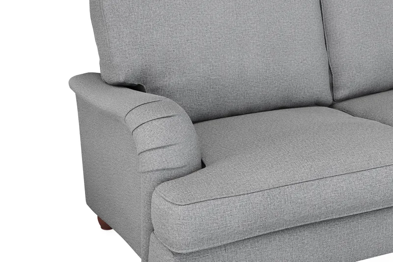 Howard Lyx 6-istuttava Vasenkätinen L-muotoinen Kulmasohva Kangas - Vaaleanharmaa - Huonekalut - Sohva - Howard-sohvat