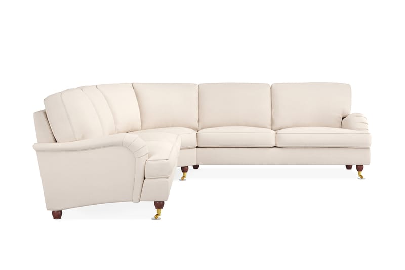 Howard Lyx 6-istuttava Vasenkätinen L-muotoinen Kulmasohva Manchester - Beige - Huonekalut - Sohva - Howard-sohvat