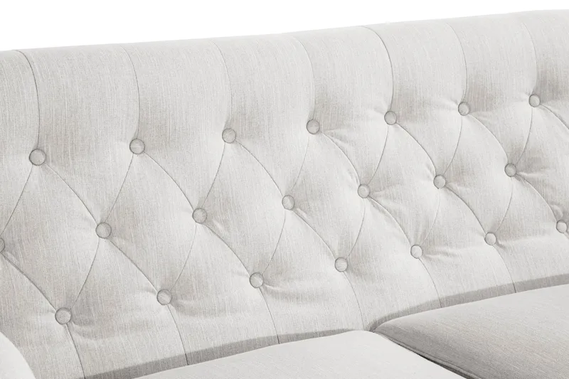 Howard Riviera 2-istuttava Kangassohva - Vaaleanharmaa - Huonekalut - Sohva - Howard-sohvat