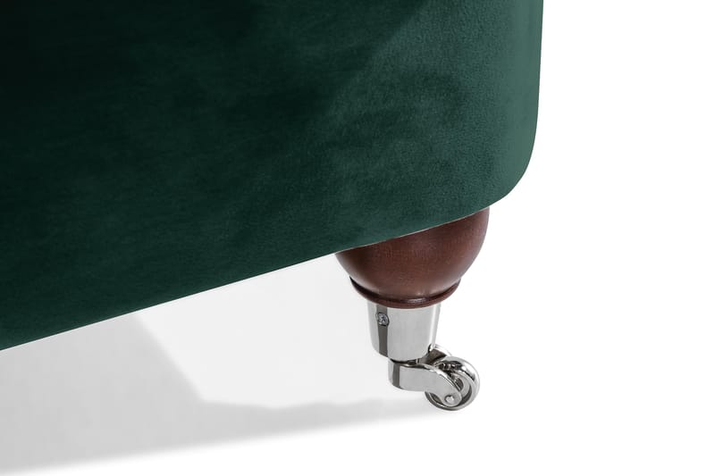 Howard Riviera 3-istuttava Kaareva Samettisohva - Vihreä - Huonekalut - Sohva - Howard-sohvat