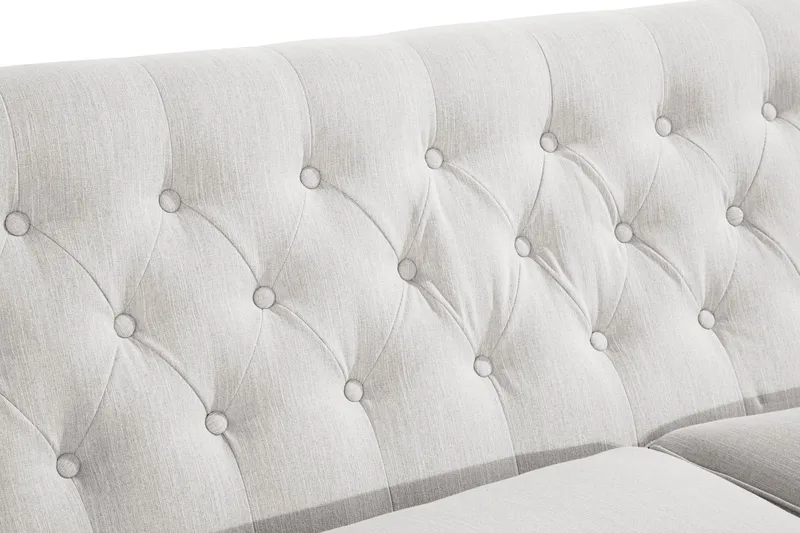 Howard Riviera 3-istuttava Kangassohva - Vaaleanharmaa - Huonekalut - Sohva - Howard-sohvat