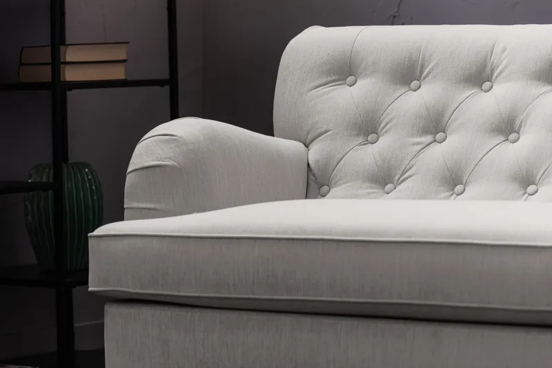 Howard Riviera 3-istuttava Kangassohva - Vaaleanharmaa - Huonekalut - Sohva - Howard-sohvat