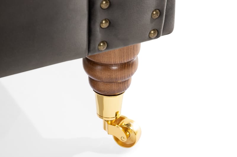 Samettisohva Chester Deluxe 2:n ist - Harmaa - Huonekalut - Sohva - Howard-sohvat