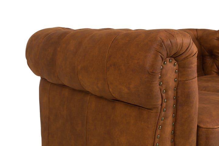 Sohva Chester Deluxe 2:n ist Vintage - Konjakki - 2:n istuttava sohva - Howard-sohvat - Nahkasohva
