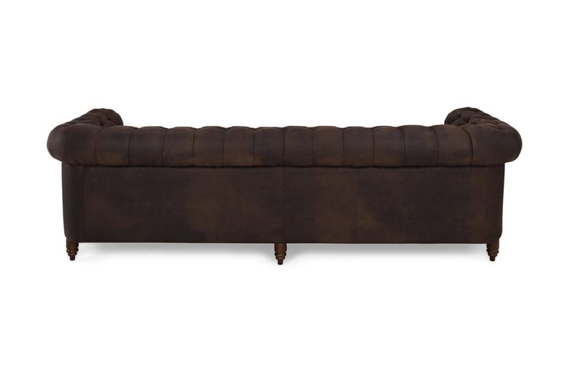 Sohva Chester Deluxe 4:n ist Vintage - Tummanruskea - Huonekalut - Sohva - Howard-sohvat