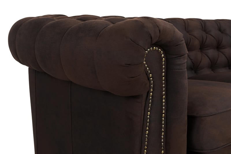 Sohva Chester Deluxe 4:n ist Vintage - Tummanruskea - Huonekalut - Sohva - Howard-sohvat