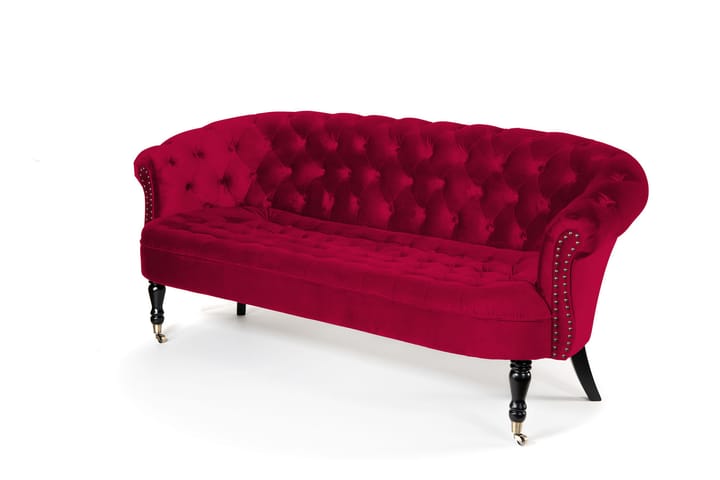 Sohva Chester Ludovic 3:n ist - Kirsikka - 3:n istuttava sohva - Howard-sohvat - Samettisohva