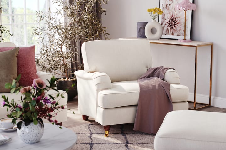 Sohva Oxford Lyx 2:n ist - Valkoinen - 2:n istuttava sohva - Howard-sohvat