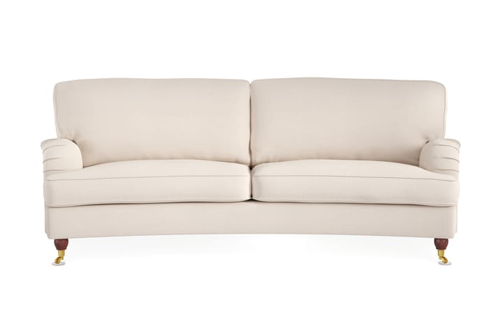 Sohva Oxford Lyx 3:n ist Kaareva - Beige - Howard-sohvat - 3:n istuttava sohva
