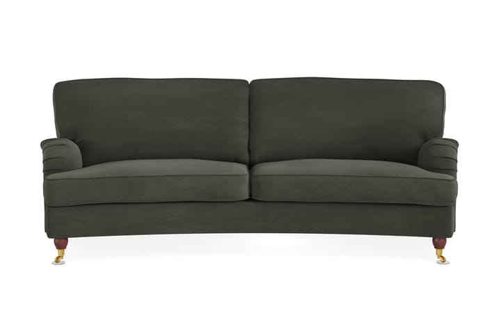 Sohva Oxford Lyx 3:n ist Kaareva - Tummanvihreä - Howard-sohvat - 3:n istuttava sohva