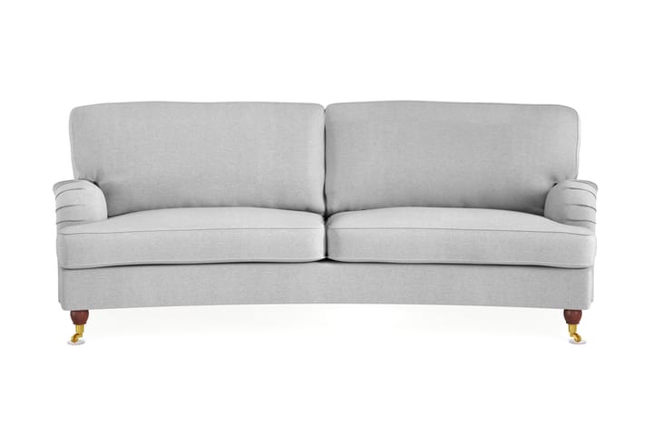 Sohva Oxford Lyx 3:n ist Kaareva - Vaaleanharmaa - Howard-sohvat - 3:n istuttava sohva