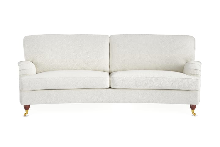 Sohva Oxford Lyx 3:n ist Kaareva - Valkoinen - Howard-sohvat - 3:n istuttava sohva