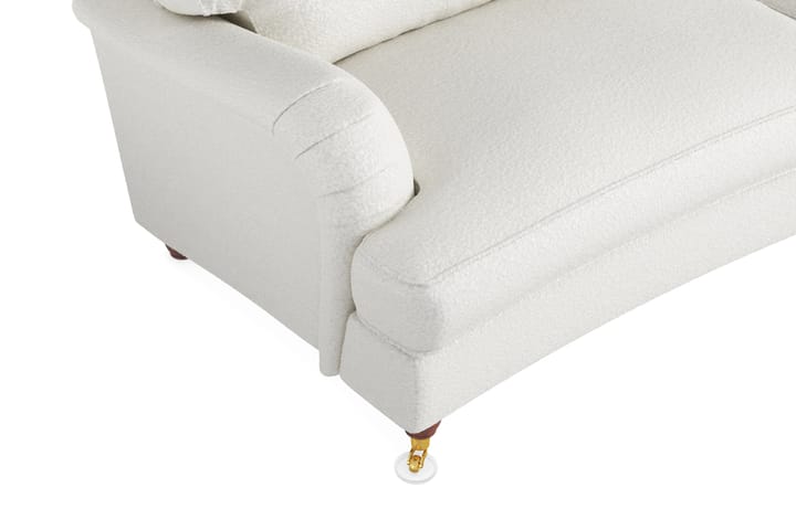 Sohva Oxford Lyx 3:n ist Kaareva - Valkoinen - 3:n istuttava sohva - Howard-sohvat