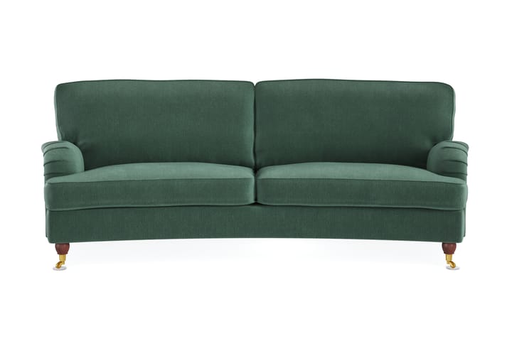 Sohva Oxford Lyx 3:n ist Kaareva - Vihreä - 3:n istuttava sohva - Howard-sohvat