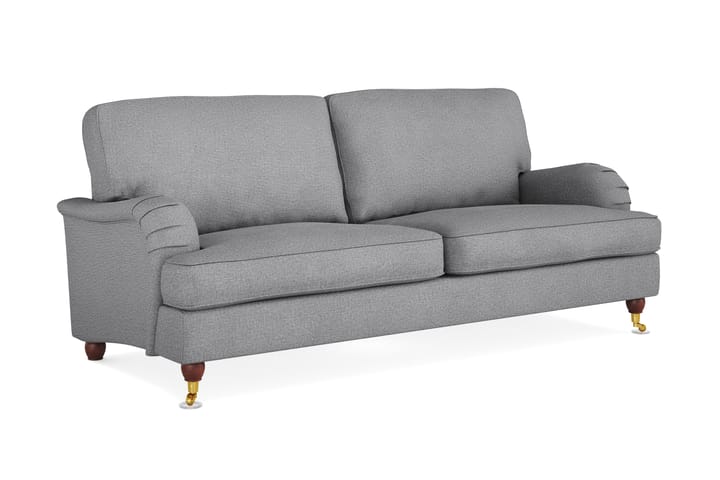 Sohva Oxford Lyx 3:n ist - Vaaleanharmaa - 3:n istuttava sohva - Howard-sohvat