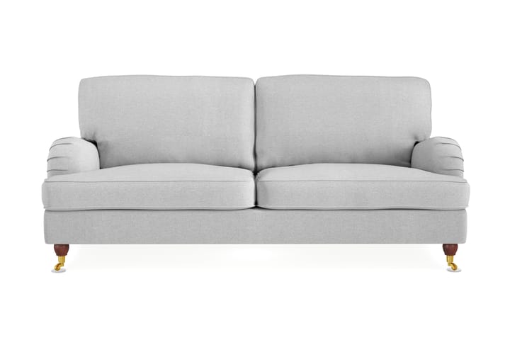 Sohva Oxford Lyx 3:n ist - Vaaleanharmaa - Howard-sohvat - 3:n istuttava sohva