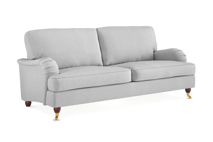 Sohva Oxford Lyx 3:n ist - Vaaleanharmaa - 3:n istuttava sohva - Howard-sohvat