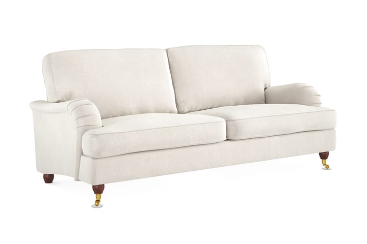 Sohva Oxford Lyx 3:n ist - Valkoinen - 3:n istuttava sohva - Howard-sohvat