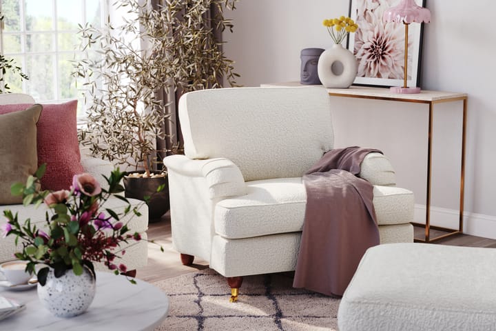 Sohva Oxford Lyx 3:n ist - Valkoinen - 3:n istuttava sohva - Howard-sohvat