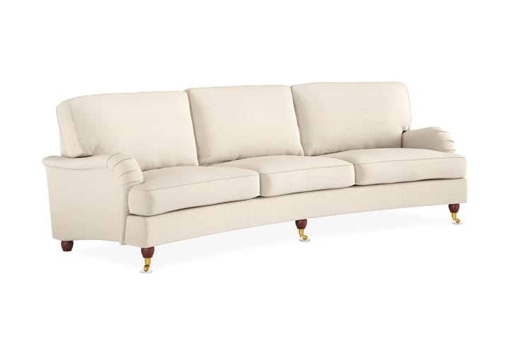 Sohva Oxford Lyx 4:n ist Kaareva - Beige - Howard-sohvat - 4:n istuttava sohva
