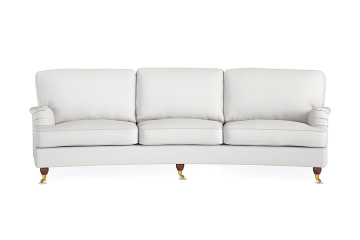 Sohva Oxford Lyx 4:n ist Kaareva - Valkoinen - Howard-sohvat - 4:n istuttava sohva