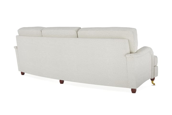 Sohva Oxford Lyx 4:n ist Kaareva - Valkoinen - Howard-sohvat - 4:n istuttava sohva