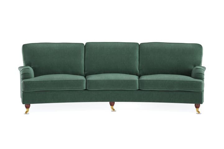 Sohva Oxford Lyx 4:n ist Kaareva - Vihreä - Howard-sohvat - 4:n istuttava sohva