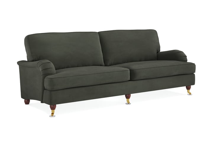 Sohva Oxford Lyx 4:n ist - Tummanvihreä - Howard-sohvat - 4:n istuttava sohva