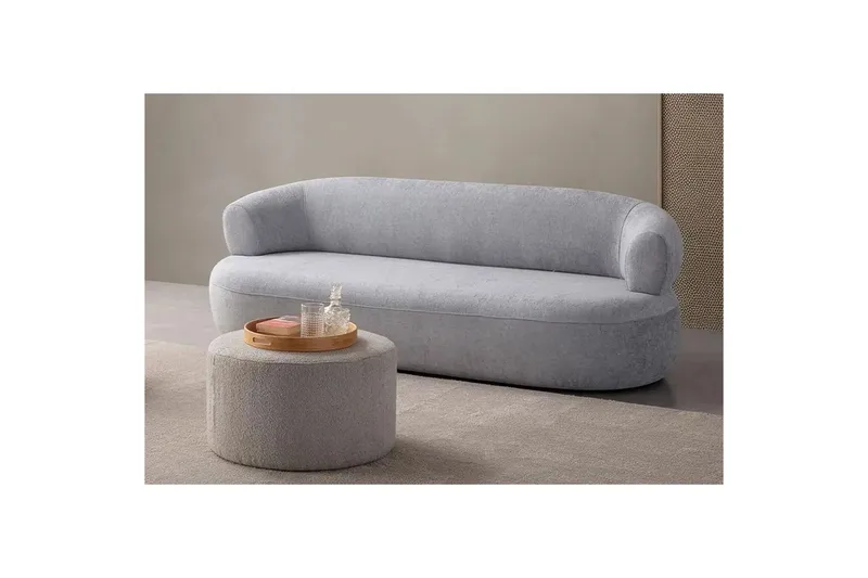 Kollumber Sohva 3-istuttava - Harmaa - Huonekalut - Sohva - 3:n istuttava sohva