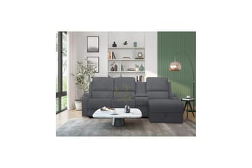 Kulmarecliner-sohva Loft24 Kulmasohva 3-istuttava Loft24 Dallas Harmaa Oikeakätinen - Huonekalut - Sohva - Mekanismisohva