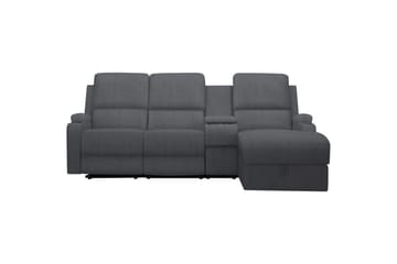 Kulmarecliner-sohva Loft24 Kulmasohva 3-istuttava Loft24 Dallas Harmaa Oikeakätinen