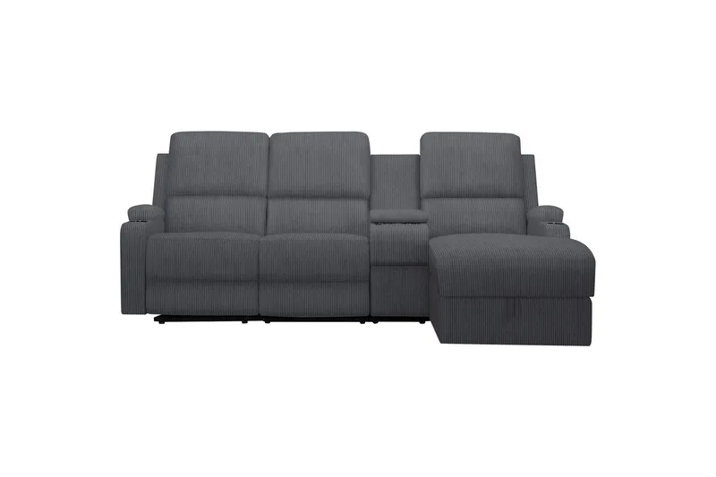 Kulmarecliner-sohva Loft24 Kulmasohva 3-istuttava Loft24 Dallas Harmaa Oikeakätinen, undefined