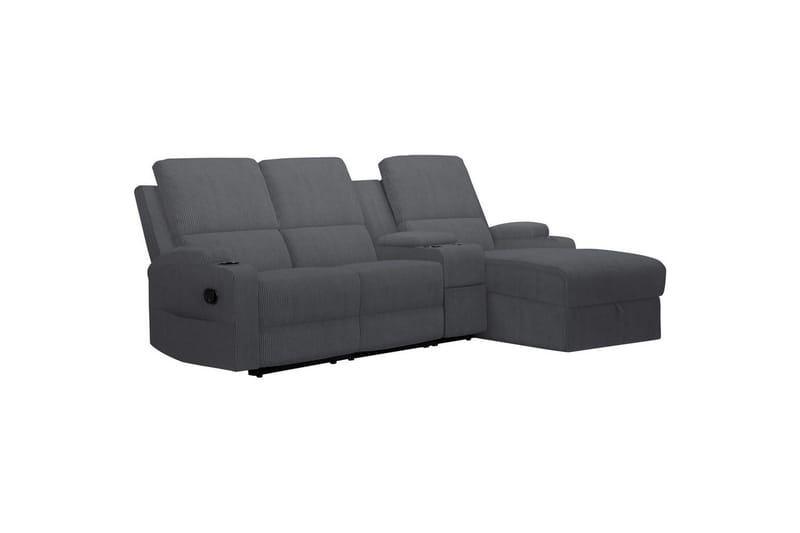 Kulmarecliner-sohva Loft24 Kulmasohva 3-istuttava Loft24 Dallas Harmaa Oikeakätinen - Huonekalut - Sohva - Mekanismisohva