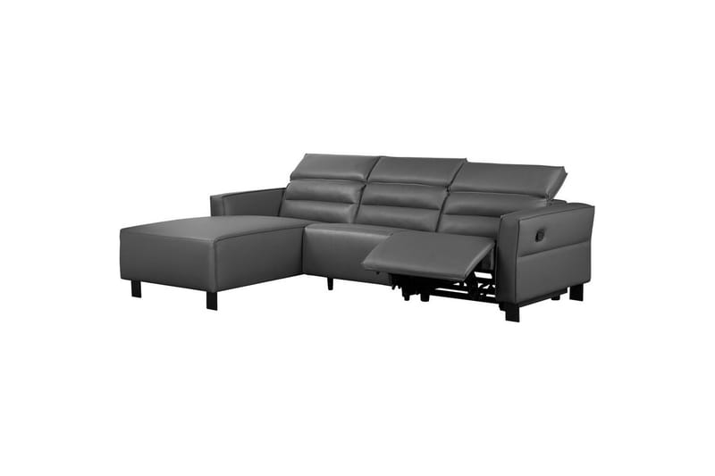 Kulmarecliner-sohva Loft24 Kulmasohva Loft24 Carpari manuaalisella recliner-toiminnolla Harmaa Vasenkätinen Keinonahka - Huonekalut - Sohva - Mekanismisohva