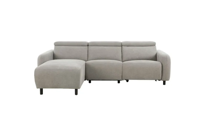 Kulmarecliner-sohva Loft24 Kulmasohva Loft24 Skaane manuaalisella nojatuolilla Harmaa Manchester - Huonekalut - Sohva - Mekanismisohva