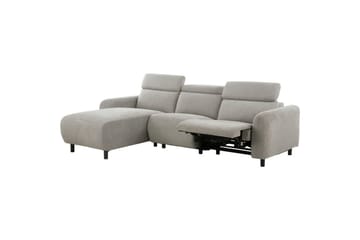 Kulmarecliner-sohva Loft24 Kulmasohva Loft24 Skaane manuaalisella nojatuolilla Harmaa Manchester - Huonekalut - Sohva - Mekanismisohva